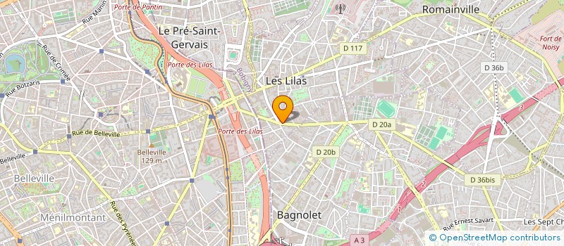 localisation de l'entreprise LEMON PRODUCTION à LES LILAS