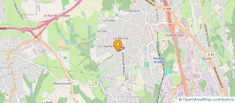 localisation de l'entreprise LEMON RH à DARDILLY