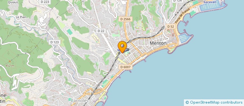 localisation de l'entreprise LEMON WALL à MENTON