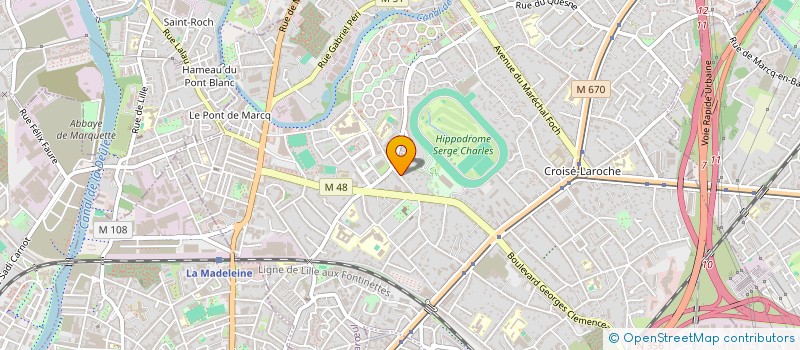 localisation de l'entreprise LEMONGIUS à MARCQ-EN-BARŒUL