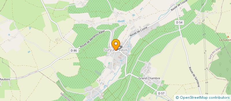 localisation de l'entreprise LEMONNIER FINANCES  SURY-EN-VAUX