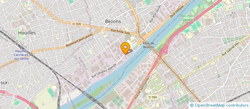 localisation de l'entreprise LEMONNIER FRERES SA à BEZONS