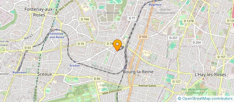 localisation de l'entreprise LEMONTREE à BOURG-LA-REINE