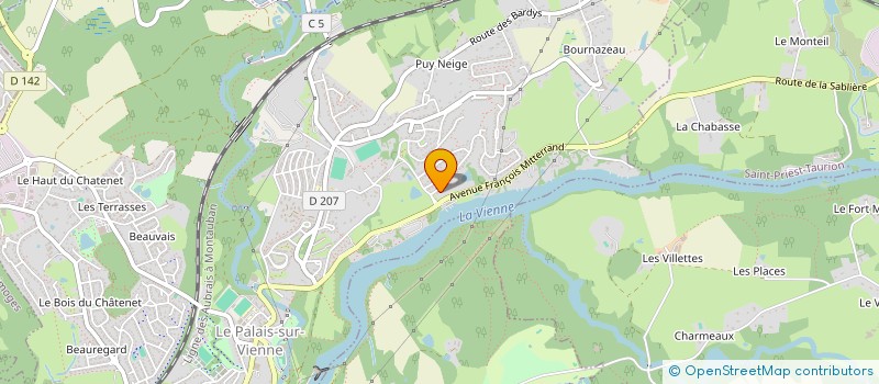 localisation de l'entreprise LEMOS HABITAT  LE PALAIS-SUR-VIENNE