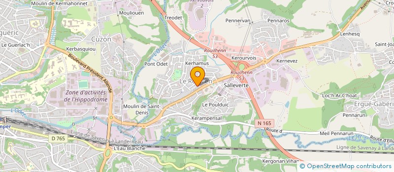 localisation de l'entreprise LEMOUILLOUR  ERGUE-GABERIC