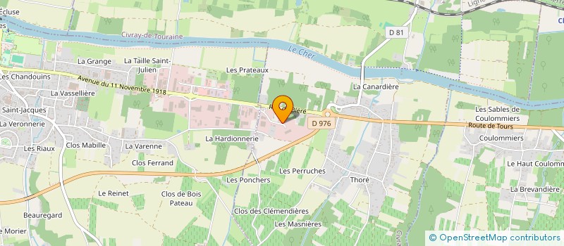 localisation de l'entreprise LEMOULT'E BATTERIES à CIVRAY-DE-TOURAINE