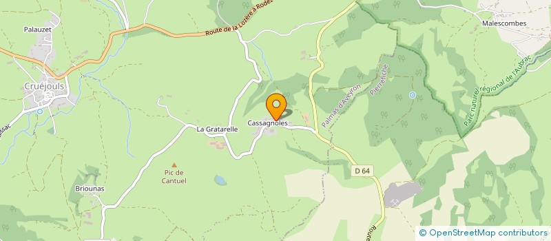 localisation de l'entreprise LEMOUZY ENERGIE  PALMAS D'AVEYRON