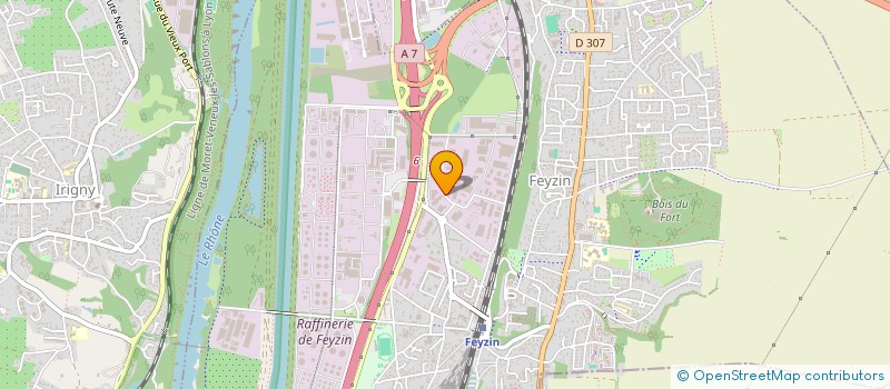 localisation de l'entreprise LEMS  FEYZIN