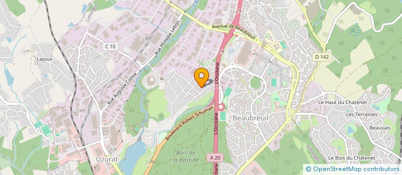 localisation de l'entreprise LEMSAQ à LIMOGES