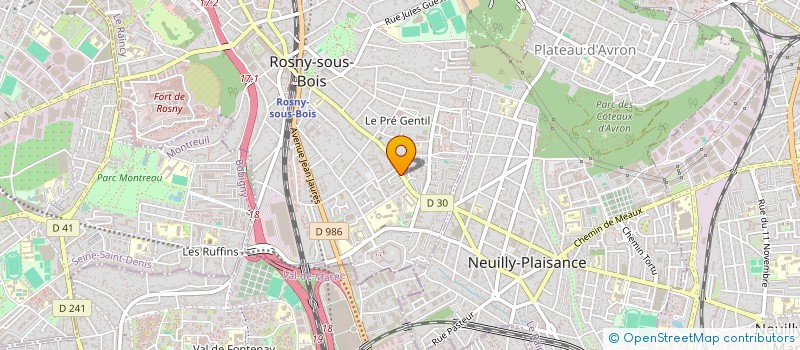 localisation de l'entreprise LEMTI SCI  ROSNY-SOUS-BOIS