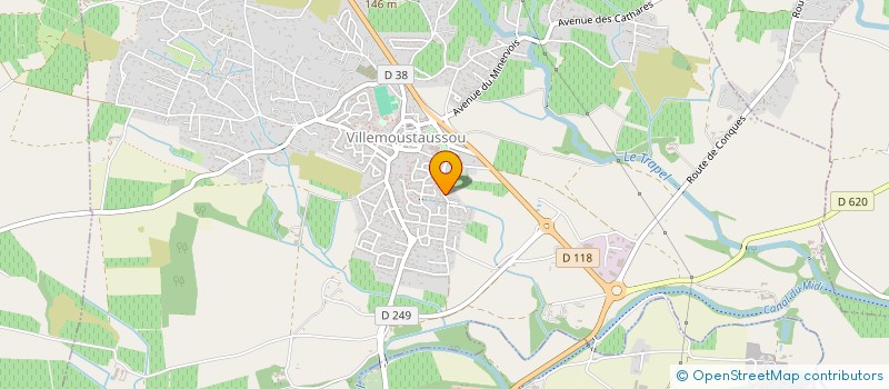 localisation de l'entreprise LEMYZOVIA à VILLEMOUSTAUSSOU