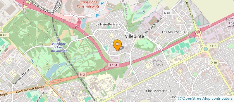 localisation de l'entreprise LEN à VILLEPINTE