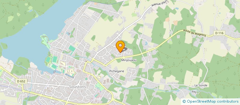 localisation de l'entreprise LEN IMMO  BENESSE-MAREMNE