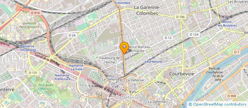localisation de l'entreprise LEN MEDICAL à COURBEVOIE