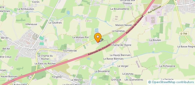 localisation de l'entreprise LENA  SAINT-AUBIN-DU-CORMIER