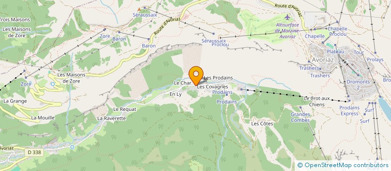 localisation de l'entreprise LENA à MORZINE