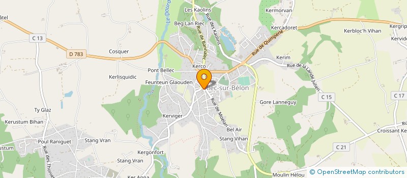 localisation de l'entreprise LENA  RIEC-SUR-BELON