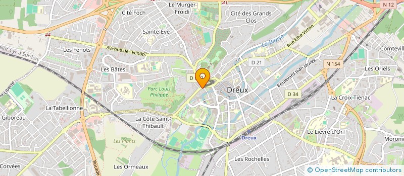 localisation de l'entreprise LENA à DREUX