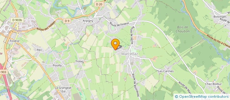 localisation de l'entreprise LENA  MARCELLAZ