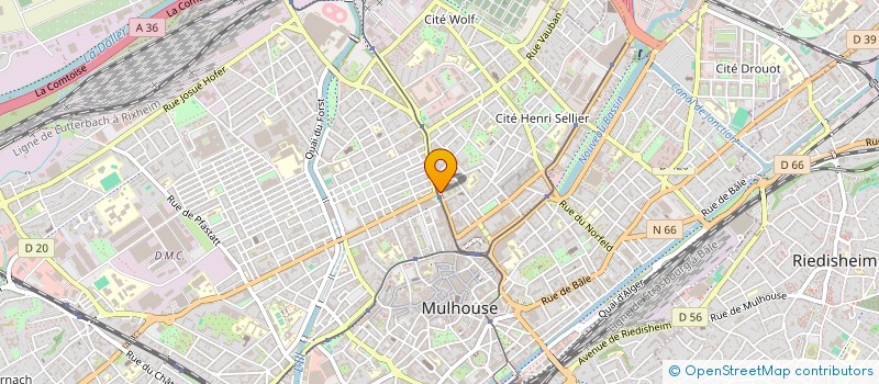 localisation de l'entreprise LENA à MULHOUSE