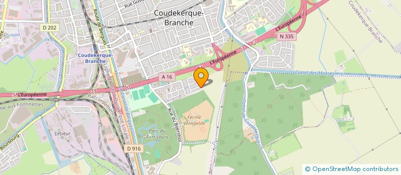 localisation de l'entreprise LENA  COUDEKERQUE-BRANCHE