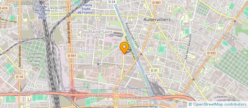 localisation de l'entreprise LENA BLISS à AUBERVILLIERS