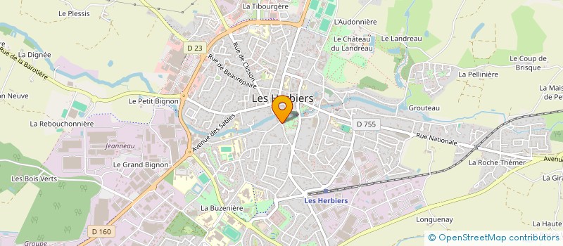 localisation de l'entreprise LENA HOTEL à LES HERBIERS