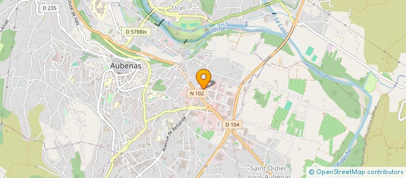 localisation de l'entreprise LENA LITERIE à AUBENAS