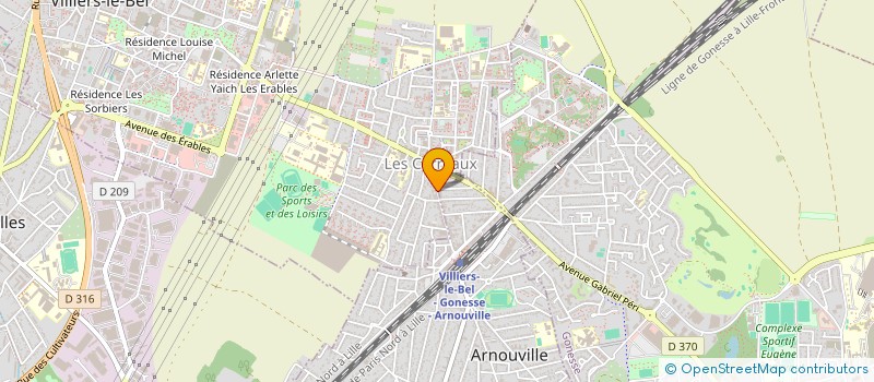 localisation de l'entreprise LENA OPTIQUE  VILLIERS-LE-BEL