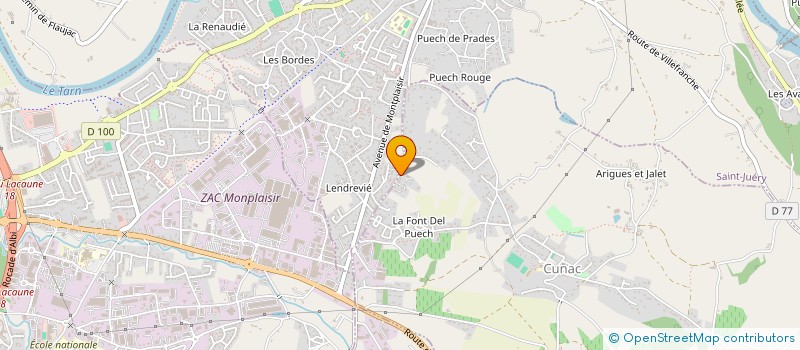 localisation de l'entreprise LENABAC  CUNAC