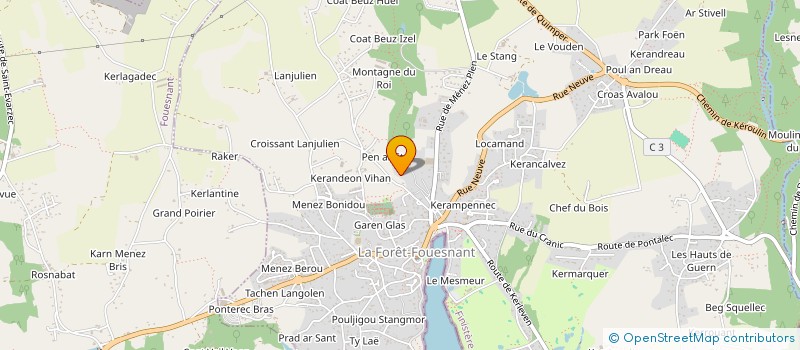 localisation de l'entreprise LENAGO  LA FORET-FOUESNANT