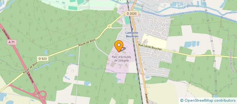 localisation de l'entreprise LENAH  LAMOTTE-BEUVRON