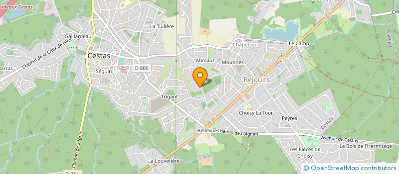 localisation de l'entreprise LENAIN F ET M ET PIQUEMAL R à CESTAS