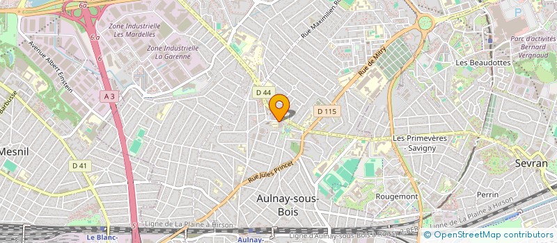 localisation de l'entreprise LENAL à AULNAY-SOUS-BOIS