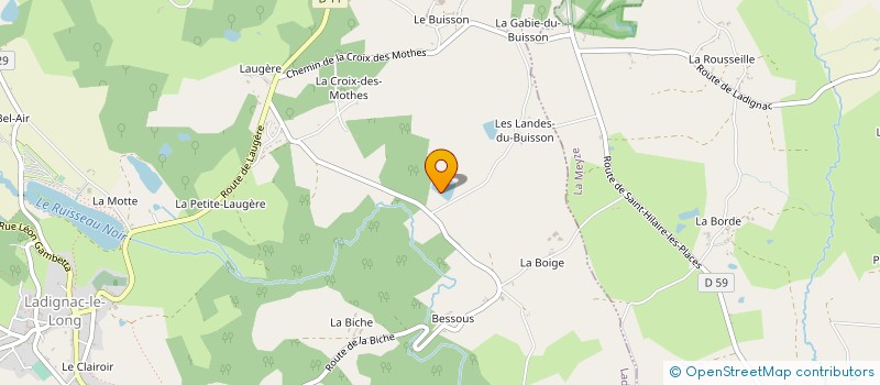 localisation de l'entreprise LENALEX87  COUSSAC-BONNEVAL