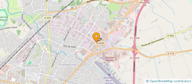 localisation de l'entreprise LENAT à MONTAUBAN