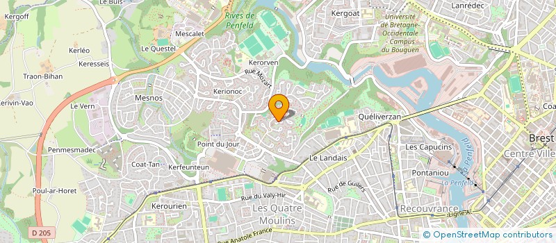 localisation de l'entreprise LENAVETIER à BREST