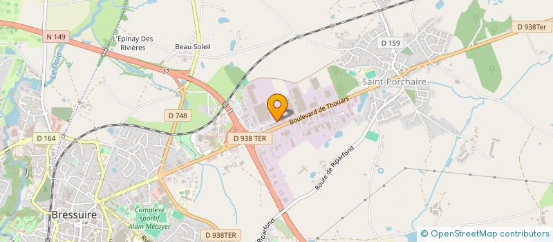 localisation de l'entreprise LENAX TRAVAUX  BRESSUIRE