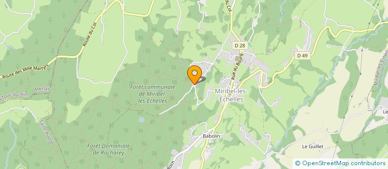 localisation de l'entreprise LENCOLIS IMMO  MIRIBEL-LES-ECHELLES