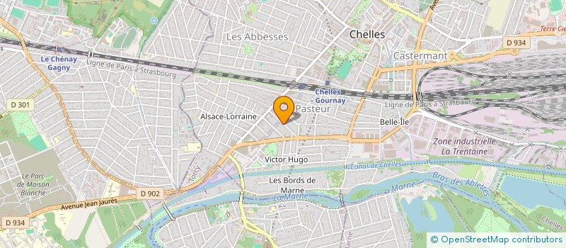 localisation de l'entreprise LENCOM à CHELLES