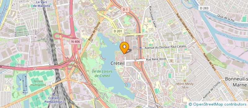 localisation de l'entreprise LENDA à CRETEIL