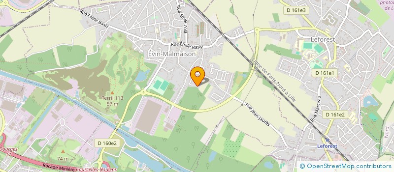 localisation de l'entreprise LENDATA  EVIN-MALMAISON