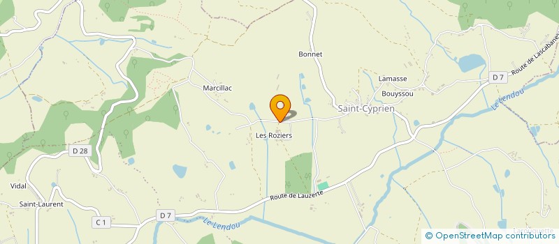 localisation de l'entreprise LENDOU BOIS EMBALLAGE à LENDOU-EN-QUERCY