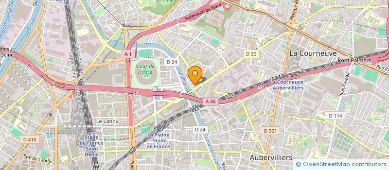 localisation de l'entreprise LENELAINE à AUBERVILLIERS