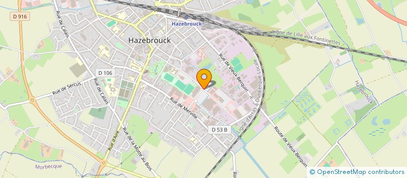 localisation de l'entreprise LENER CORDIER SAS  HAZEBROUCK