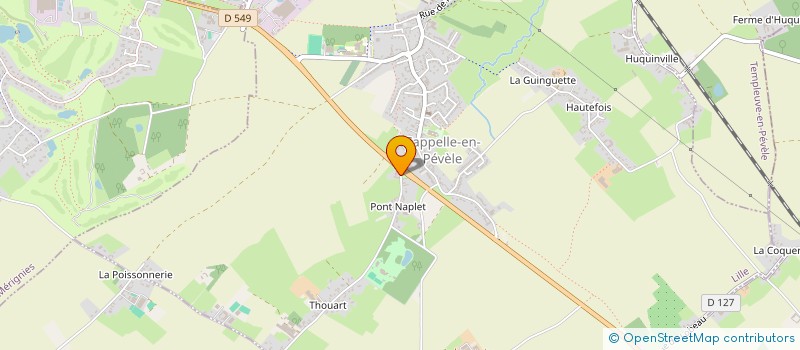 localisation de l'entreprise LENGLART PISCINES  CAPPELLE-EN-PEVELE