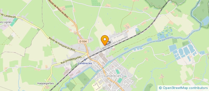 localisation de l'entreprise LENGLET ELECTRICITE  LANDRECIES