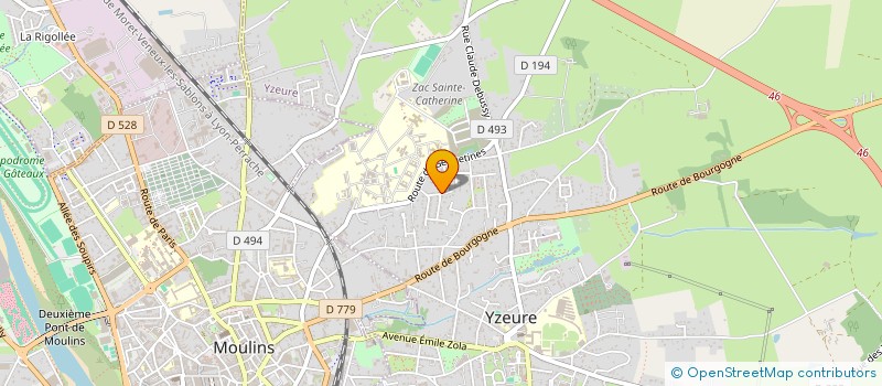 localisation de l'entreprise LENI  YZEURE