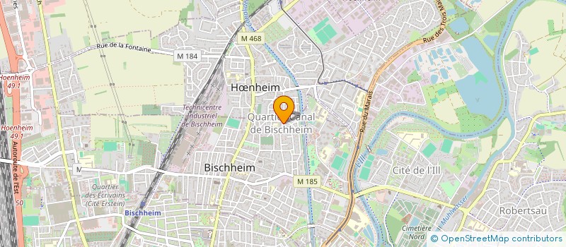 localisation de l'entreprise LENIA à BISCHHEIM