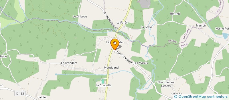 localisation de l'entreprise LENIE SEBASTIEN  LAGORCE